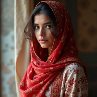 Navy Striped Jacquard Wrap Scarf Navy Striped Jacquard Wrap Scarf